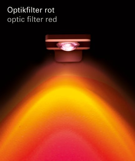 Optikfilter rot