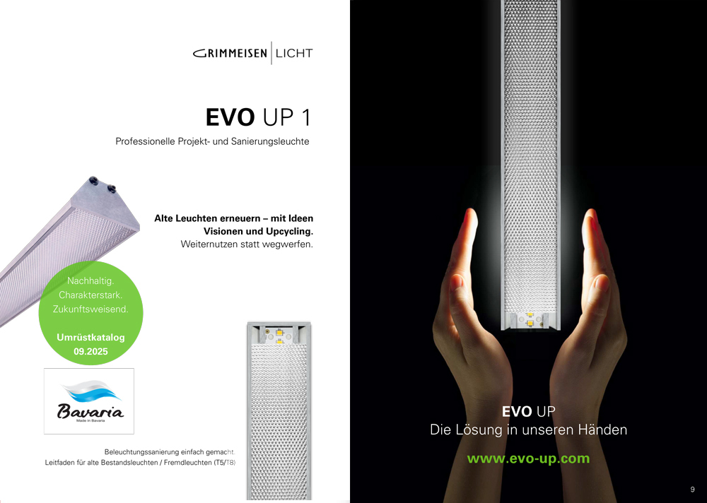 EVO UP Magnetische LED Umrüstleuchte Beleuchtungssanierung
