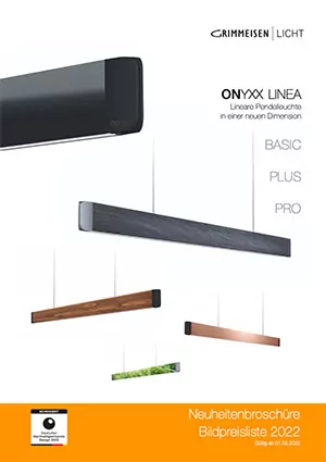 Kundenbroschüre ONYXX LINEA PRO - LED Pendelleuchte